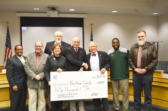 AT&T Awards $50,000 to assist Kershaw County’s Steeplechase Industrial Park Road Extension Projectphoto